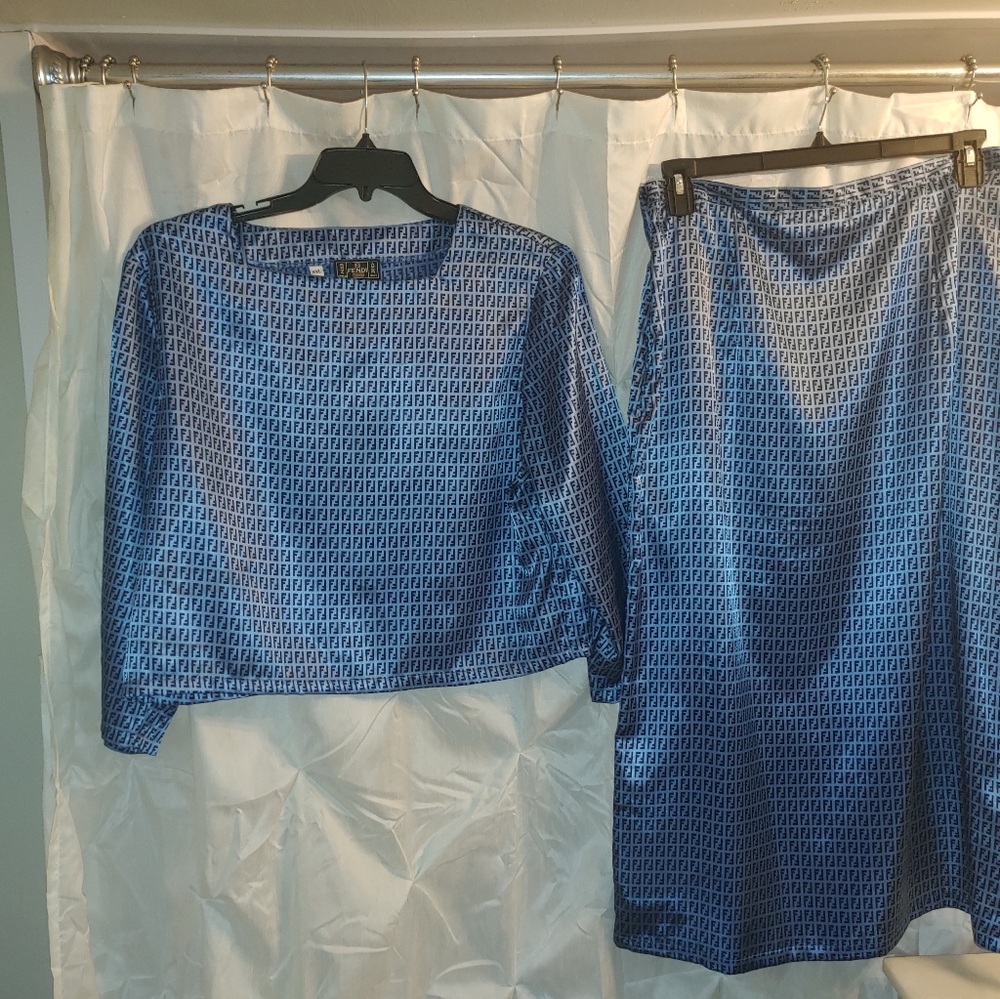 COPY - 2 pc Fendi skirt and blouse
